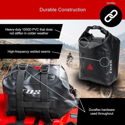 TUSK Dry Duffel Bag X-Small (10 Liters) Black/Grey in Saudi Arabia