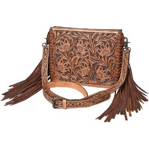 American Darling Crossbody Hand Tooled Genuine Western Leather Women's Bag| Handcrafted Bag in Kuwait