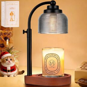 Candle Warmer Lamp Remote Control, Timer and Dimmer, Birthday Gifts for Women Mom Sister, House Warming Gifts Vintage Home Decor, Adjustable Height Wax Melt Warmer for Jar Candles with 2 Bulbs in Saudi Arabia