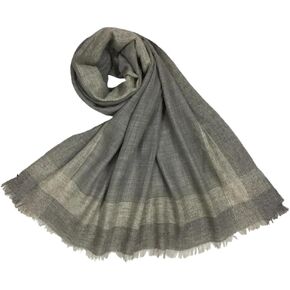 وشاح كشمير منقوش للسيدات، لف رقبة ناعم وسميك ودافئ، وشاح الباشمينا الترتان الاسكتلندي، رمادي منقوش in Kuwait