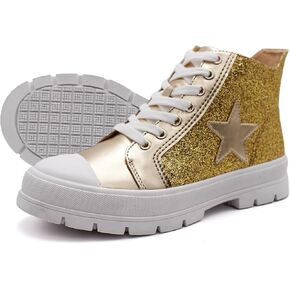 Laforst Mardi Gras Womens Glitter Parade Shiny Sequin Sneaker Shoes in Kuwait