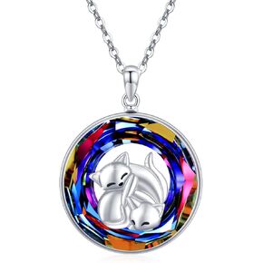 OHAYOO Dinosaur Necklace 925 Sterling Silver Dinosaur Pendant I Love You Forever Dinosaur Jewelry Gifts for Daughter Mom in Kuwait