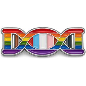 دبوس مينا LGBTQ+ Pride - شارة "Born This Way" ذات اللون قوس قزح - بروش معدني لحقيبة الظهر أو القميص أو الياقة - ارتدي قصتك بفخر (مقياس أنيق ودقيق) in Kuwait