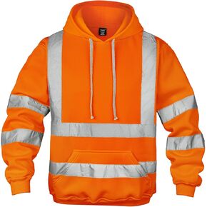 wefeyuv Hi Vis Men's Solid Color Reflective Visibility Sweatshirts Pullover in Saudi Arabia