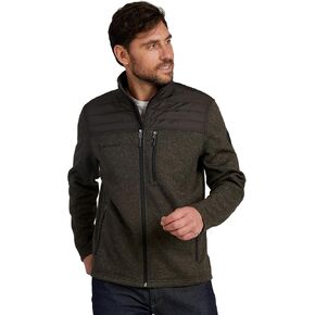 Free Country Mens Fleece Knit Jacket Full Zip With Pockets Soft Warm Lightweight and Comfortable Winter Hiking Outdoor-Frore in Saudi Arabia