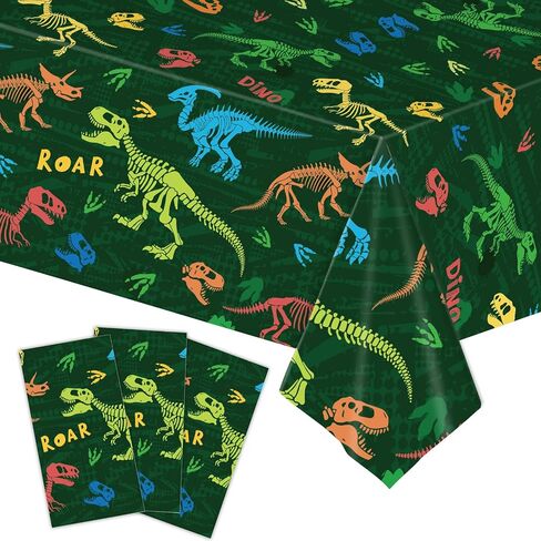 3pcs Woodland Animals Tablecloth Forest Wild Creatures Baby Shower Table Covers for Boy Girl Birthday Decoration Neutral Gender Reveal Decor Friendship Themed Party Supply 54" x 108" in Saudi Arabia