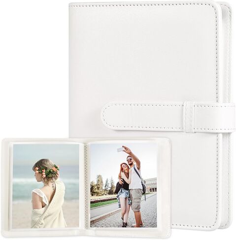 Lifting Photo Album 4x6 with 68 Pockets，Premium Vegan Leather Cover Small Photo Album Book，Mini Picture Album for Family Birthday Anniversary Baby Vacations (Black) in Saudi Arabia
