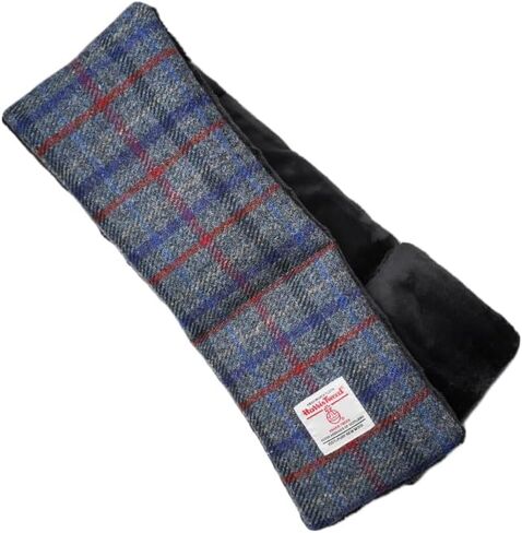 Harris Tweed Tartan Wool Neck Warmer for Women and Men, Handmade Soft Scarf with Plush Lining, Warm Winter Gift in Saudi Arabia