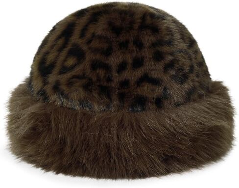 Winter Bucket Hat for Women Girls Fluffy Faux Fur Fisherman Plush Warm Hats Cute Fuzzy Bucket Hat in Saudi Arabia