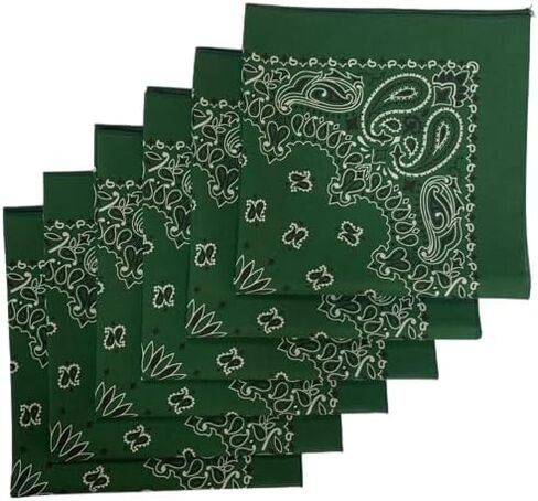 burlapfabric.com مجموعة متنوعة من 6 عبوات مصنوعة في الولايات المتحدة الأمريكية منديل بيزلي مقاس 22 بوصة 100% قطن in Kuwait