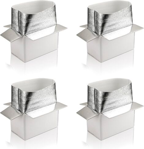 12 × 10 × 8''4 صناديق شحن معزولة مع بطانة رقائق الألومنيوم ، والكرتون المزدوج المعزول للطعام المجمد وصندوق الشاحن الساخن القابل للتلف ، صندوق بريد صغير للشحن (الخشب) in Kuwait