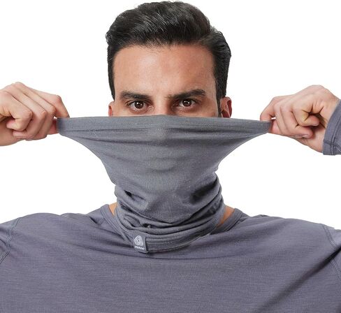 100% Merino Wool Ski Neck Gaiter Winter Neck Warmer for Women and Men in Saudi Arabia