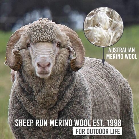 SHEEP RUN 100% Merino Wool Lightweight Wicking Breathable Hiking Unisex Multipurpose Tube Mask Neck Gaiter in Saudi Arabia