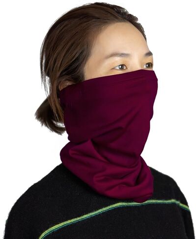 SHEEP RUN 100% Merino Wool Lightweight Wicking Breathable Hiking Unisex Multipurpose Tube Mask Neck Gaiter in Saudi Arabia
