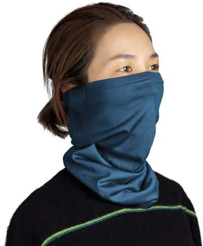 SHEEP RUN 100% Merino Wool Lightweight Wicking Breathable Hiking Unisex Multipurpose Tube Mask Neck Gaiter in Saudi Arabia