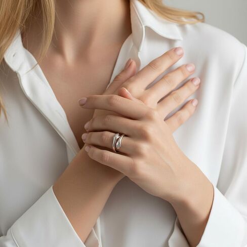 حلقة عناق لابنة الحفيدة لحلقات الأمل، حلقات عناق من الفولاذ المقاوم للصدأ للنساء مع رسالة دائمًا معك، بطاقة هدايا عيد ميلاد مجوهرات قابلة للتعديل وغير مشوهة in Kuwait