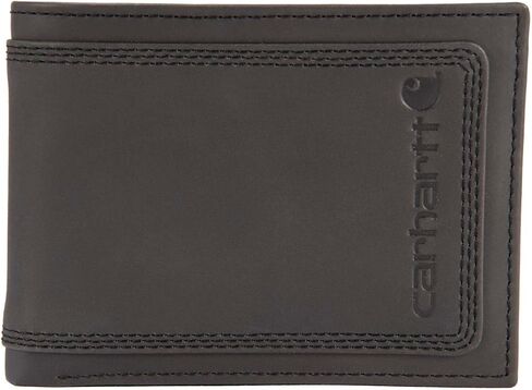 Carhartt Men’s Leather Triple Stitch Wallet, Durable Full-Grain Leather Bifold, Trifold & Rodeo Styles, Gifts for Men in Saudi Arabia