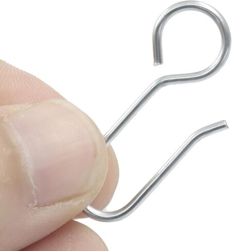 180 Pack S-Shaped Metal Curtain Track Hooks, Small Drapery Hooks Drape Pins, Ceiling Curtain Track Holders for Indoor/Shower/Window in Saudi Arabia