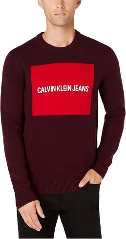 Calvin Klein Jeans Mens Crewneck Logo Sweater in Saudi Arabia