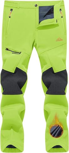 TACVASEN Men's Snow Ski Pants Windproof Snowboard Pants for Men Water Resistant Hiking Pants Fleece Lined Winter Working in Saudi Arabia