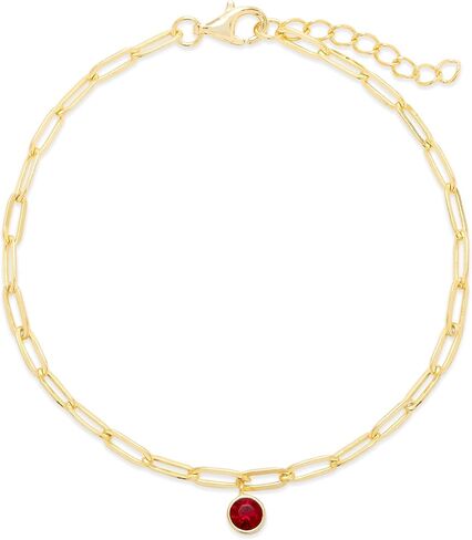 EVE'S ADDICTION Custom Gold Tone Three Stone Birthstone Beaded Bracelet (7" long + 1" extender) - Mother's Bracelet - Personalized Gift for Mom - Gifts for Mom in Saudi Arabia