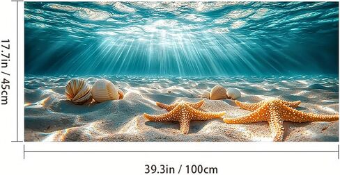 Stained Glass Window Film Underwater Sea Shell Starfish Decorative Window Cling Peel and Stick Static Cling Removable Decal for Home Decor in Saudi Arabia