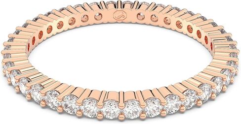 Swarovski Matrix Vittore Ring, Round Cut Clear Crystals, Rhodium and Rose Gold-Tone Finishes in Saudi Arabia