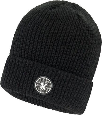 Spyder Mens Fleece Lined Cuff Logo Beanie in Saudi Arabia