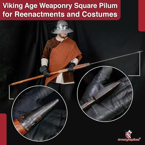 Armory Replicas™ Historical Spear Collection – Roman & Viking Style Carbon Steel and Damascus Replicas in Saudi Arabia