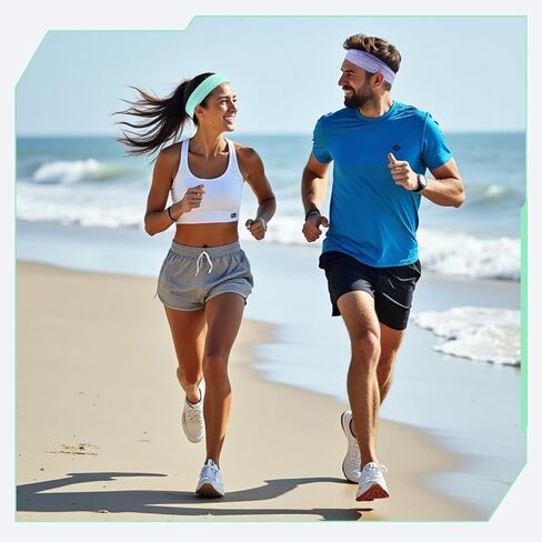 عصابات رأس رياضية للنساء، عصابات رأس ماصة للرطوبة، عصابات شعر رياضية مرنة غير قابلة للانزلاق للجري والتمرين واليوجا وكرة السلة والتنس والتمرين in Kuwait
