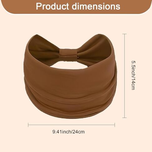 Elastic Wide Fashion Thick Knotted Sports Headbands for Women Comfortable and Stretchable for Yoga Running and Fitness in Saudi Arabia