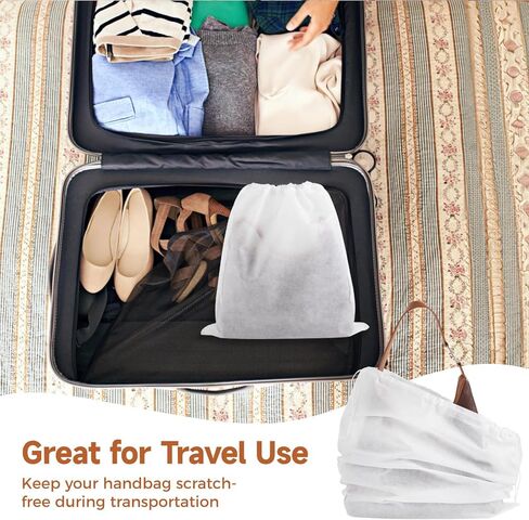30 قطعة من أكياس الغبار لحقائب اليد والمحافظ، أكياس غبار للمحفظة مقاس 17 × 21 بوصة للتخزين، أكياس تخزين غير منسوجة قابلة للتنفس للمحافظ والأحذية والأحذية طويلة الرقبة والملابس وحقيبة تنظيم المنزل للسفر قابلة لإعادة الاستخدام in Kuwait