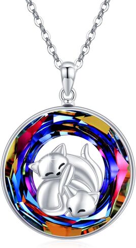 OHAYOO Dinosaur Necklace 925 Sterling Silver Dinosaur Pendant I Love You Forever Dinosaur Jewelry Gifts for Daughter Mom in Kuwait