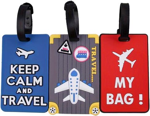 3PCS Waterproof Cruise Luggage Tags - PVC Boarding Pass Holders, Adjustable Loop for Airplane/Ship Travel Accessories in Saudi Arabia