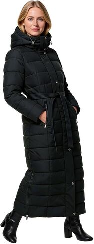 NUTEXROL Womens Winter Warm Hooded Long Quilted Parka Coats Maxi Length Puffer Down Jacket Outerwear in Saudi Arabia