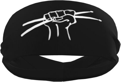 عصابات رأس Drumstick Drummer Headband للجنسين قابلة للتمدد، للجري واليوجا ورياضات الصالة الرياضية in Kuwait
