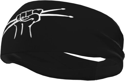 عصابات رأس Drumstick Drummer Headband للجنسين قابلة للتمدد، للجري واليوجا ورياضات الصالة الرياضية in Kuwait