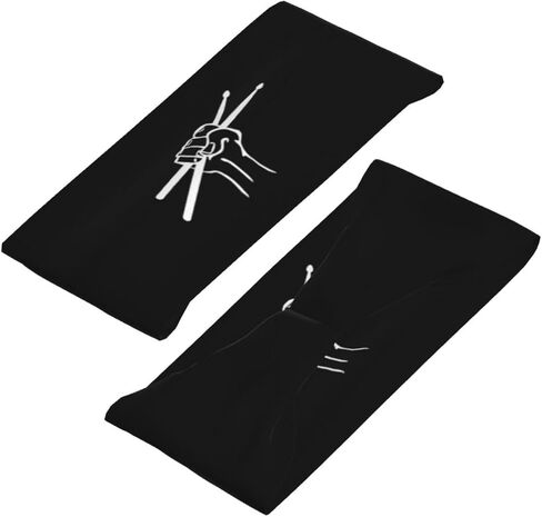 عصابات رأس Drumstick Drummer Headband للجنسين قابلة للتمدد، للجري واليوجا ورياضات الصالة الرياضية in Kuwait