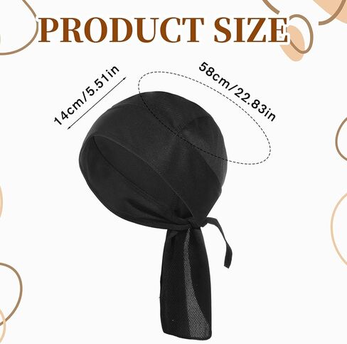 Bandanas Skull Caps Sports Skull Cap Helmet Liner Cycling Hat Durags Motorcycle Breathable Bandana Sweat Wicking Cooling for Men Women Running Cycling Motorcycle Black in Saudi Arabia