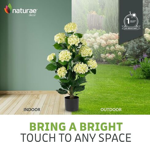 شجرة الكوبية الوردية من Naturae Decor - شجرة زهور صناعية داخلية وخارجية نابضة بالحياة - مقاومة للأشعة فوق البنفسجية - ارتفاع 91.48 سم in Kuwait