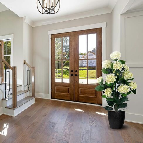 شجرة الكوبية الوردية من Naturae Decor - شجرة زهور صناعية داخلية وخارجية نابضة بالحياة - مقاومة للأشعة فوق البنفسجية - ارتفاع 91.48 سم in Kuwait