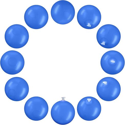 12 Pcs Inflatable Beach Balls Bulk 5 Inch Mini PVC Floatable Swimming Pool Balls for Hawaiian Ocean Under The Sea Party Decorations Supplies in Saudi Arabia