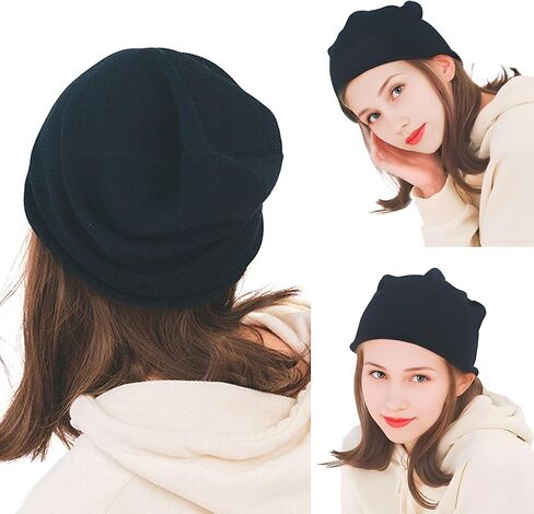 LINEASTORIA Organic Cotton Care Hat - Gentle on Skin, Ideal for Cancer Patients, Made in Japan, All-Season in Saudi Arabia