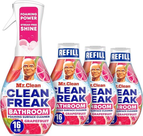 Mr. Clean Clean Freak Multi Surface Cleaning Spray, Deep Cleaning Mist Starter Kit and Refill Bundle, Unstopables Fresh Scent, 64 fl oz in Kuwait