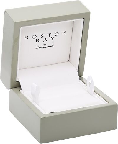 خاتم خطوبة أو خاتم من الألماس والأحجار الكريمة من الذهب عيار 10 قيراط من Boston Bay Diamonds مع مركز من المورغانيت أو الزبرجد الأصلي - اختيار الأسلوب in Kuwait