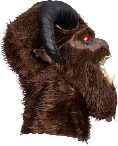 Krampus Mask Scary Santa Claus Spooky with Light Up Eyes Adult Unisex Halloween Costume Cosplay Accessory in Saudi Arabia