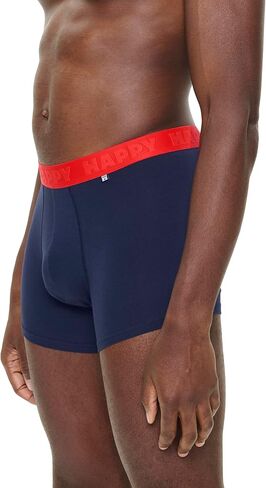 Happy Socks mens 3-pack Solid Navy Short Boxers in Saudi Arabia