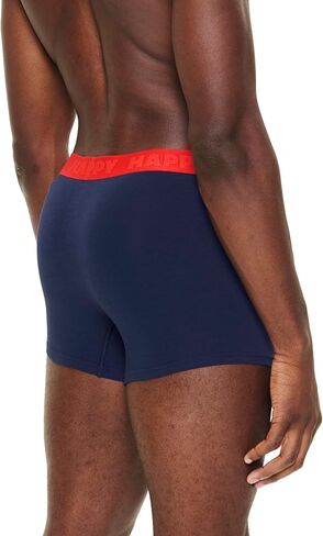 Happy Socks mens 3-pack Solid Navy Short Boxers in Saudi Arabia
