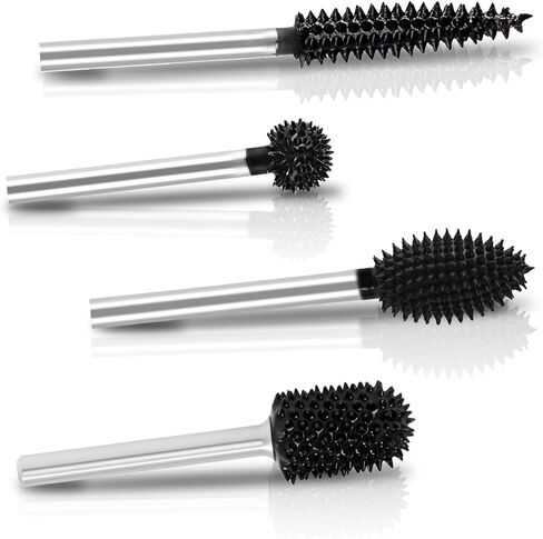 3 Pcs Tungsten Carbide Rotary Burr Set, 1/8" Shaft Die Grinder Bits for Woodworking, Attachment for Dremel, Foredom, DeWalt, Milwaukee, Carving Burrs for Carving Engraving in Wood, Rubber, Plastic in Kuwait