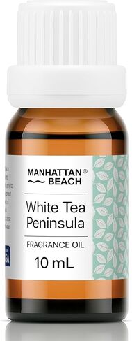 شاطئ مانهاتن - شبه جزيرة الشاي الأبيض، زيت ناشر للفنادق مستوحى من رائحة فندق 5 نجوم - زيت عطري للناشرين والحرف اليدوية بالموجات فوق الصوتية وبدون ماء - 10 مل، زجاجة زجاجية سعة 0.34 أونصة سائلة in Kuwait